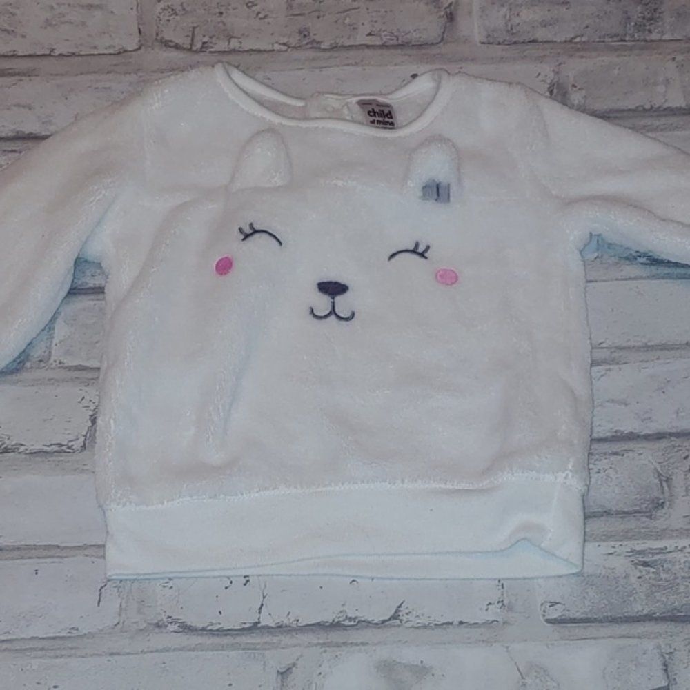 🐈Kitty cat long sleeved sweater top for baby girl - size 3-6 months